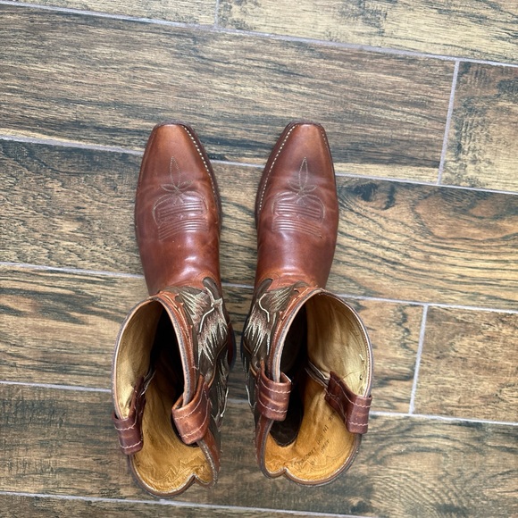 Tony Lama two tone Vintage Men’s Boots Classic Snip Toe USA 10 main image 4
